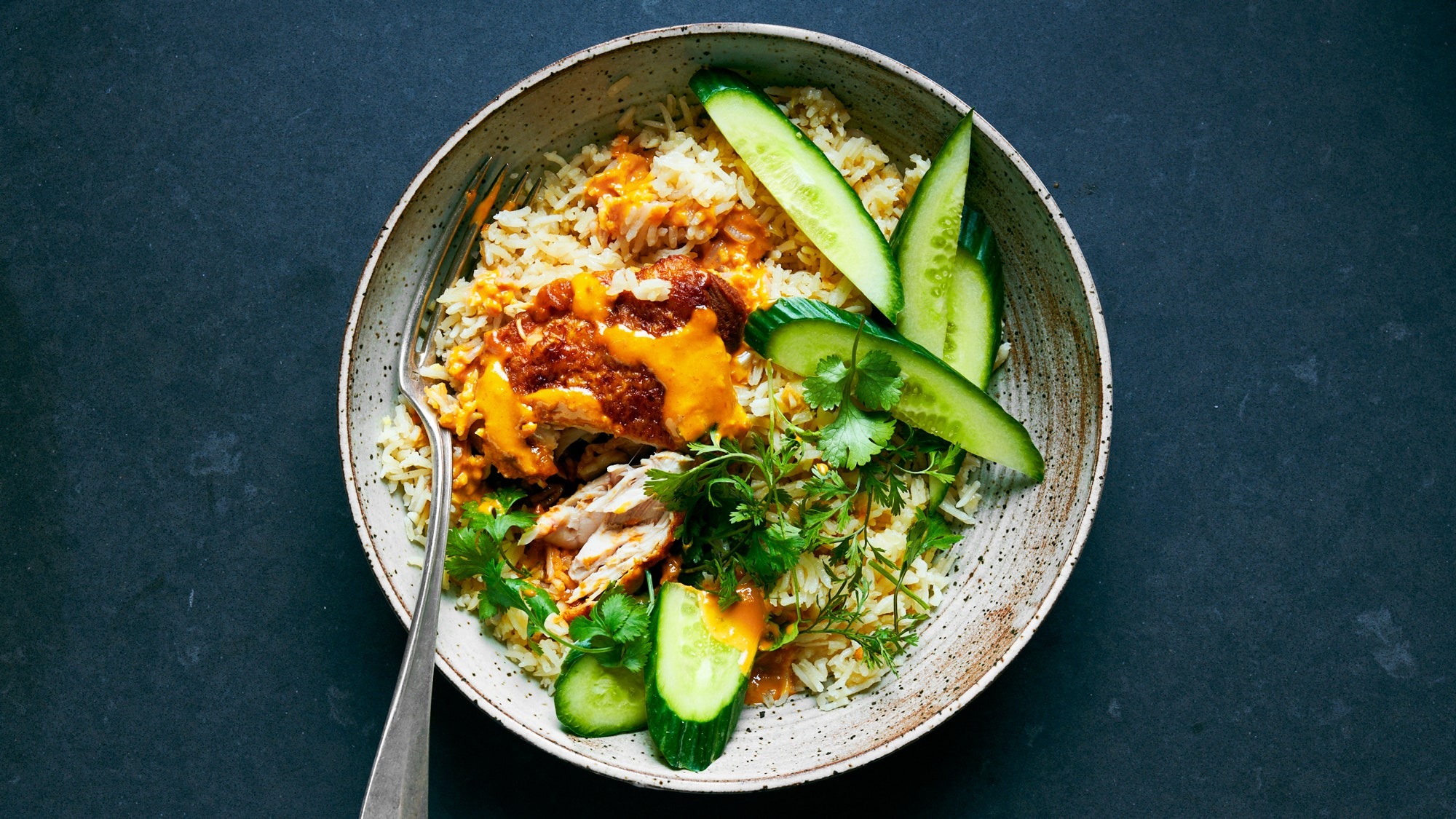 Ginger Peanut Chicken with Creamy Coconut Rice